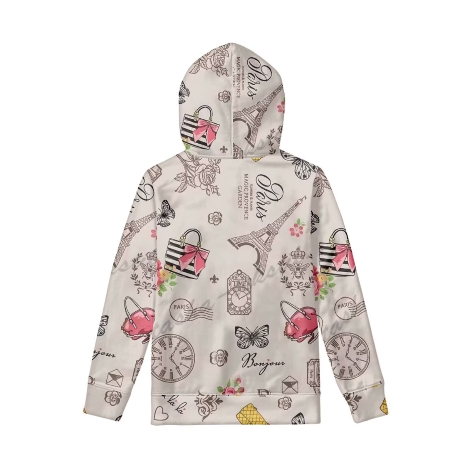 Kreskówkowy kot bluza z kapturem dla dziewcząt zimowe ubrania 10T dziewczęce ubrania dziewczyna chłopiec bluzy i bluzy z kapturem bluzy nastolatki bluzy z kapturem dziewczyny z kieszeniami sweter