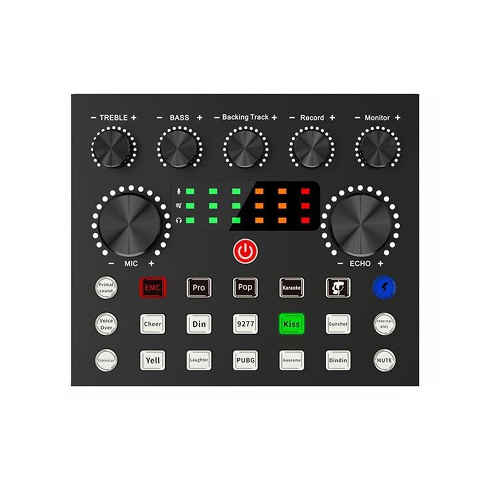 Mixer audio HD V8 Scheda esterna USB Cuffie Microfono Trasmissione live personale Webcast for telefono cellulare Computer PC Dj per DJ professionisti(V8S)