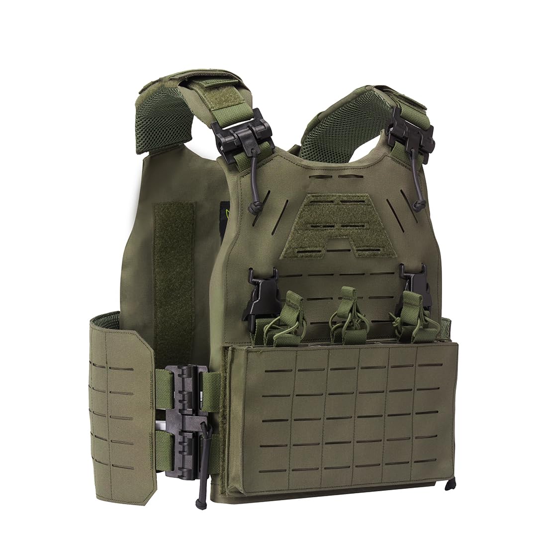 Alpha 2 Verstellbare Gewichtsweste Mit Vierpunkt-Schnellverschlusssystem; Unisex-Taktikweste (schwarz)