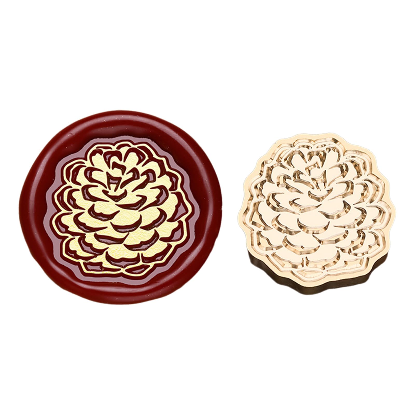 Tsophreniq Christmas Seal Stamp Head Replacement, Embossed Seal Stamp Head for Envelope, Invitations Scrapbooking Decoration Cookie