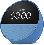 Nouvel Amazon Echo Spot (modèle 2024) | Réveil connecté avec un son de qualité et Alexa | Bleu