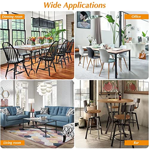 Image of 24Pcs Silicone Chair Leg Floor Protectors, Felt Furniture Pads for Hardwood Floors, Rubber Chair Leg Protector for Hardwood Floors, Chair Leg Caps Chair Leg Covers for Wooden Floors(Clear, XSmall)
