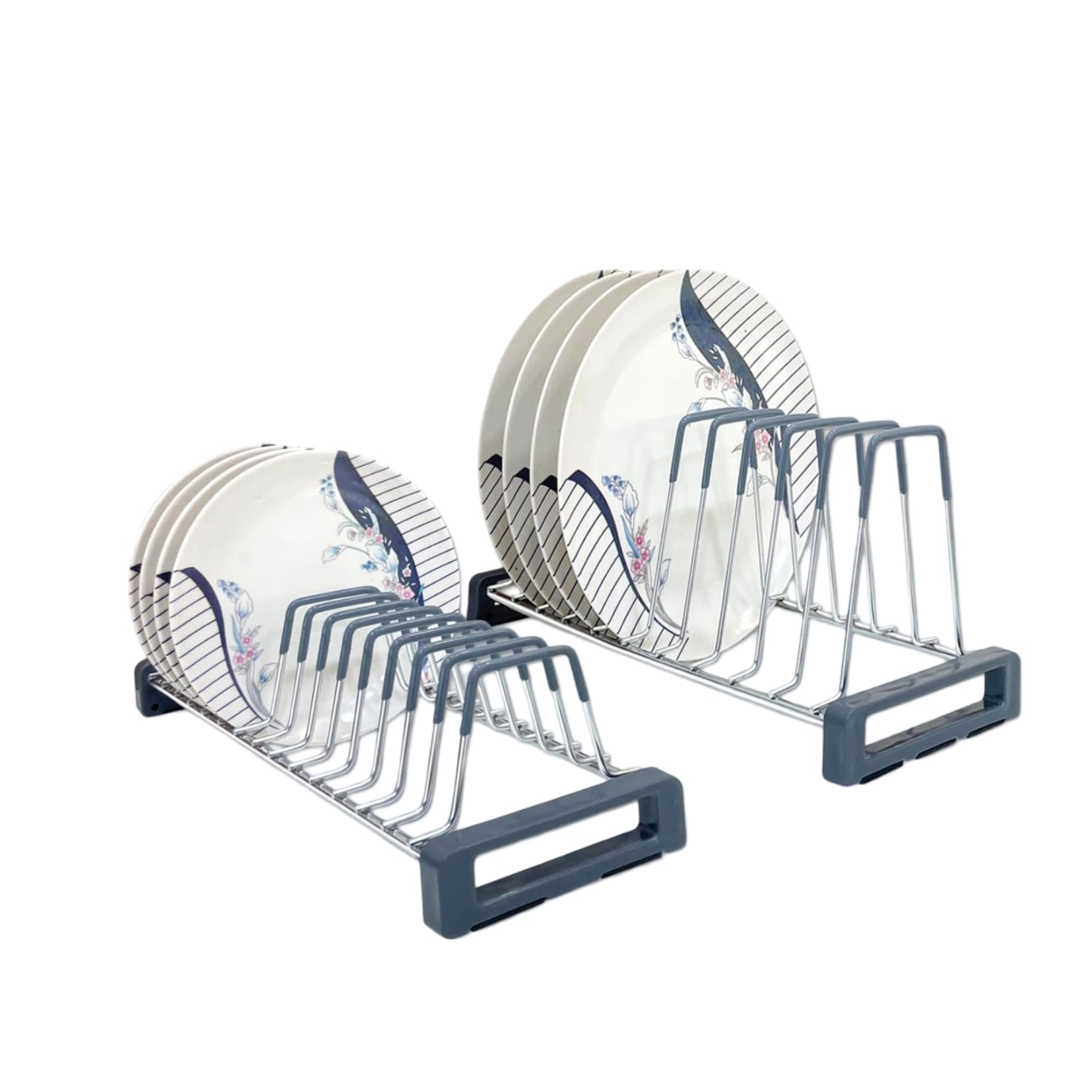 SmartSlide Stainless Steel Thali & Dish Stand/Plate Stand for Modular Kitchen/Tandem Box Accessories/Plate Rack for Kitchen Drawer/Utensil Rack for Kitchen (Coated) (B0C8JDSY4R) Amazon Price History, Amazon Price Tracker