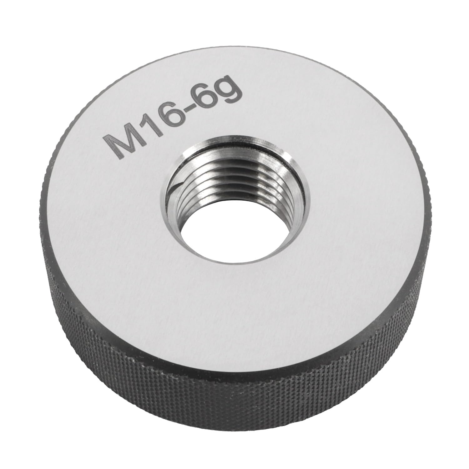 ASIMETO Gut-Gewindelehrring M10 6g metrisches ISO-Regelgewinde Lehrenstahl