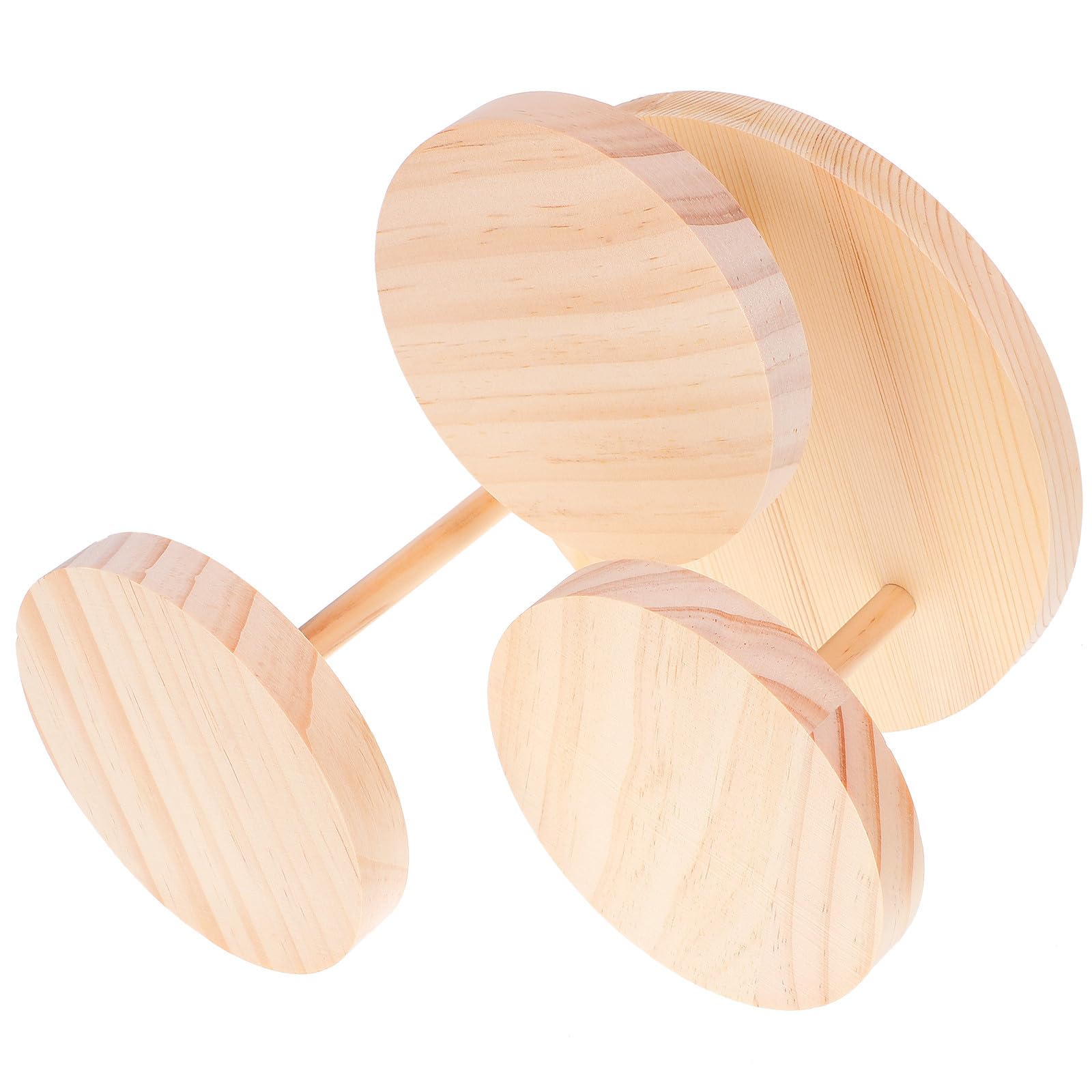 Présentoir à bijoux en bois beige à 3 niveaux pour colliers ERINGOGO