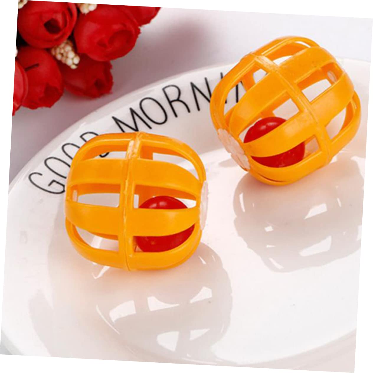 HAPINARY Funny Cat Toys Pumpkin Bell 30pcs Kitten Toys Bright Pet Toy Spill Bell Feature Random Color