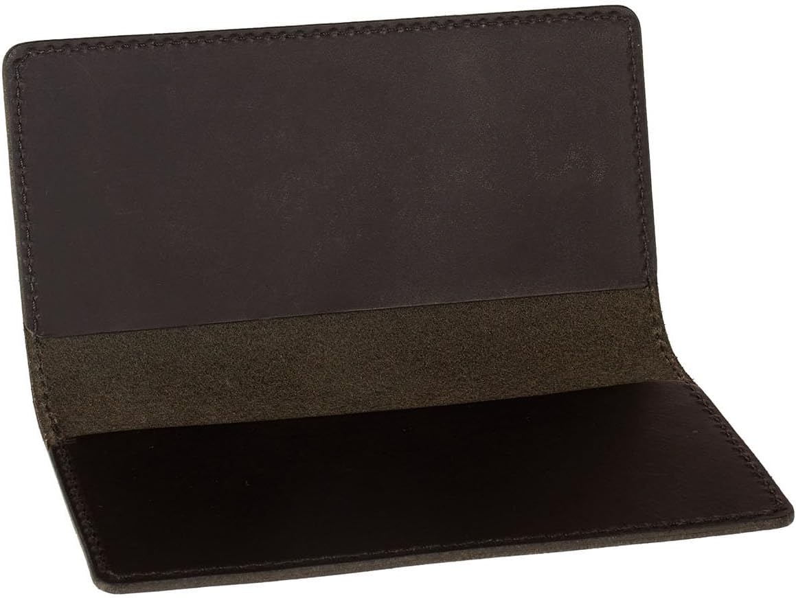 Checkbook Cover - Leather Checkbook Wallet for Standard Checks, Handmade in USA (Checkbook, Black)