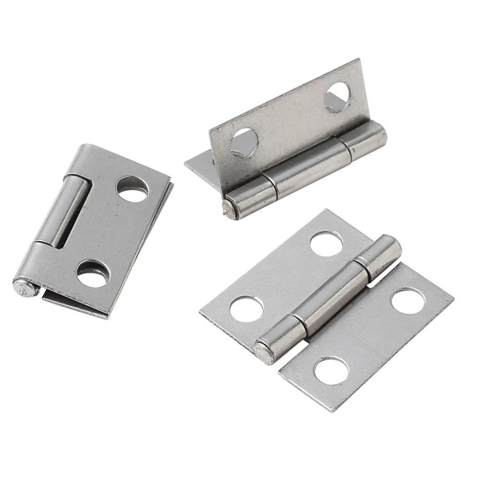 Charnières 1 pouce acier inoxydable 50pcs quincaillerie petite porte meuble