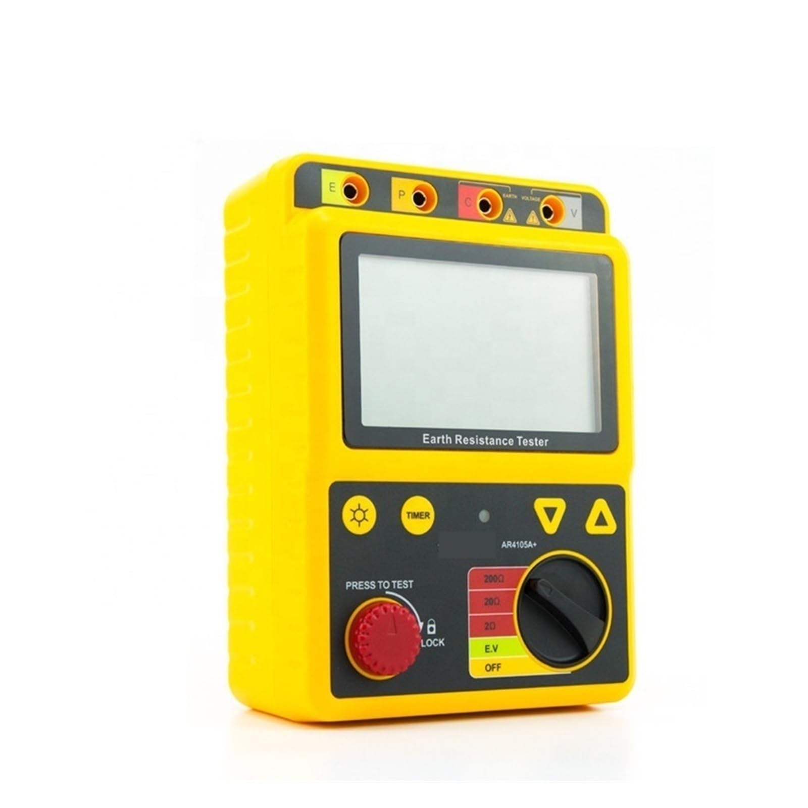Multimetro digitale, AR4105A Tester digitale di resistenza terra, misuratore 0-200 Ohm, metodo 2/3 linee(AR4105A)