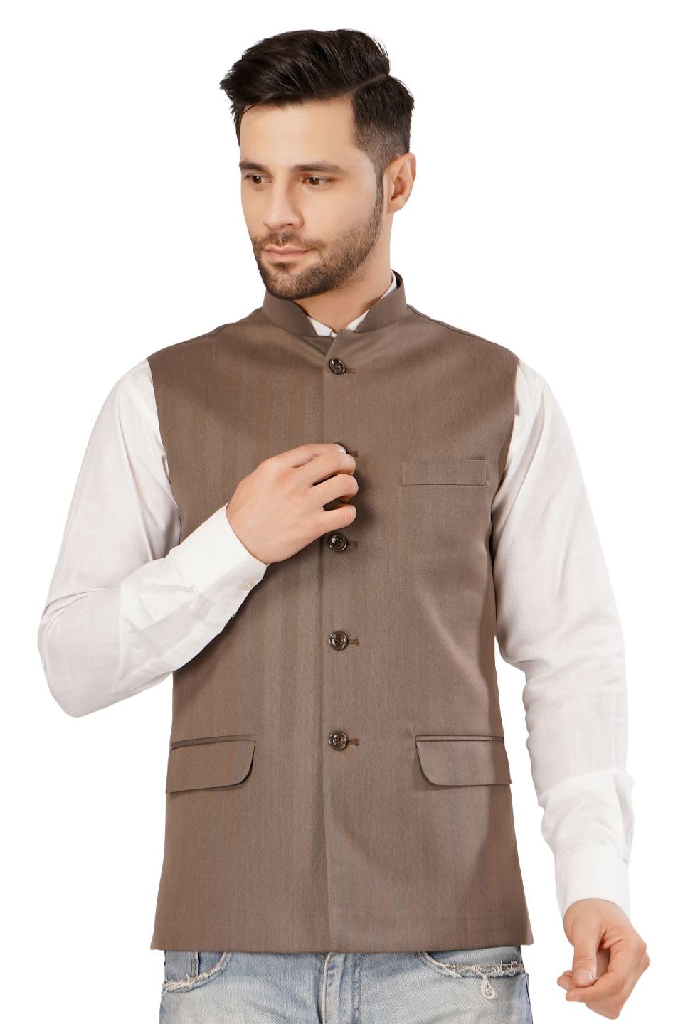 wintage Mens Polyester Cotton Nehru Jacket-picture-29