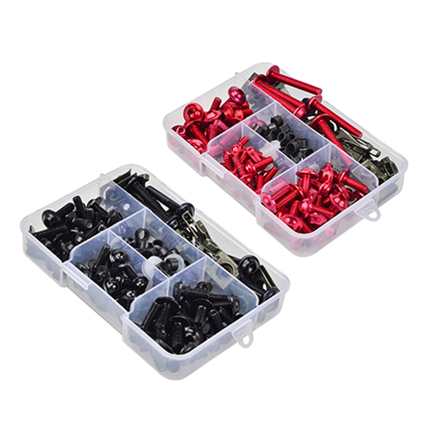 354pcs Motorcycle Windscreen Fairing Bolts Kit Fastener Clips Bodywork Screws Compatible with Sportbike Honda Yamaha Kawasaki Suzuki BMW Mounting Washers Nuts