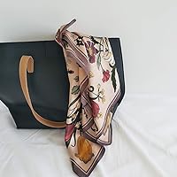 Vista 177 de FONYVE - Pañuelo de satén sedoso de tamaño mediano para mujer, cuadrado, 27.5 x 27.5 pulgadas