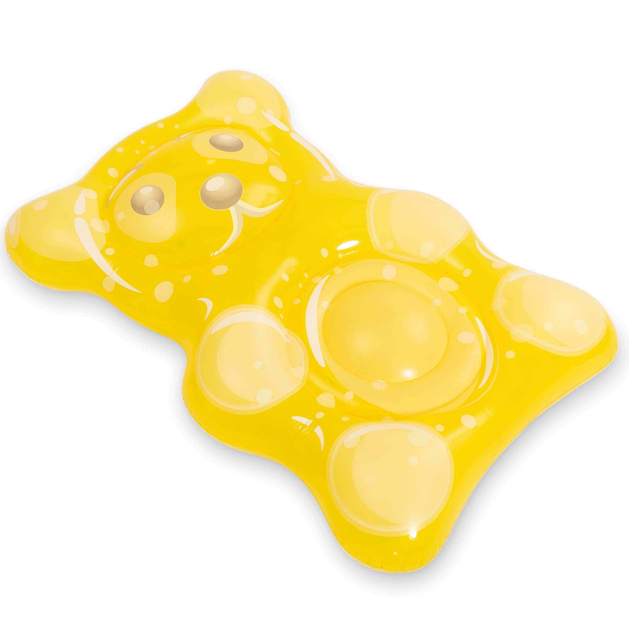 Photo 1 of Sloosh 60" Inflatable Gummy Bear Pool Float - Swimming Pool Floats Decor Pool Floaties Raft Lounge Summer Fun Water Pool Toys Cute Pool Beach Birthday Party Decorations for Kids Toddlers Adults