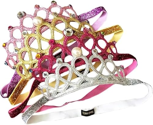 Miniatura 8 de Tiara Danmy con pedrería para niña, 2 unidades., Banda 15.1" niña