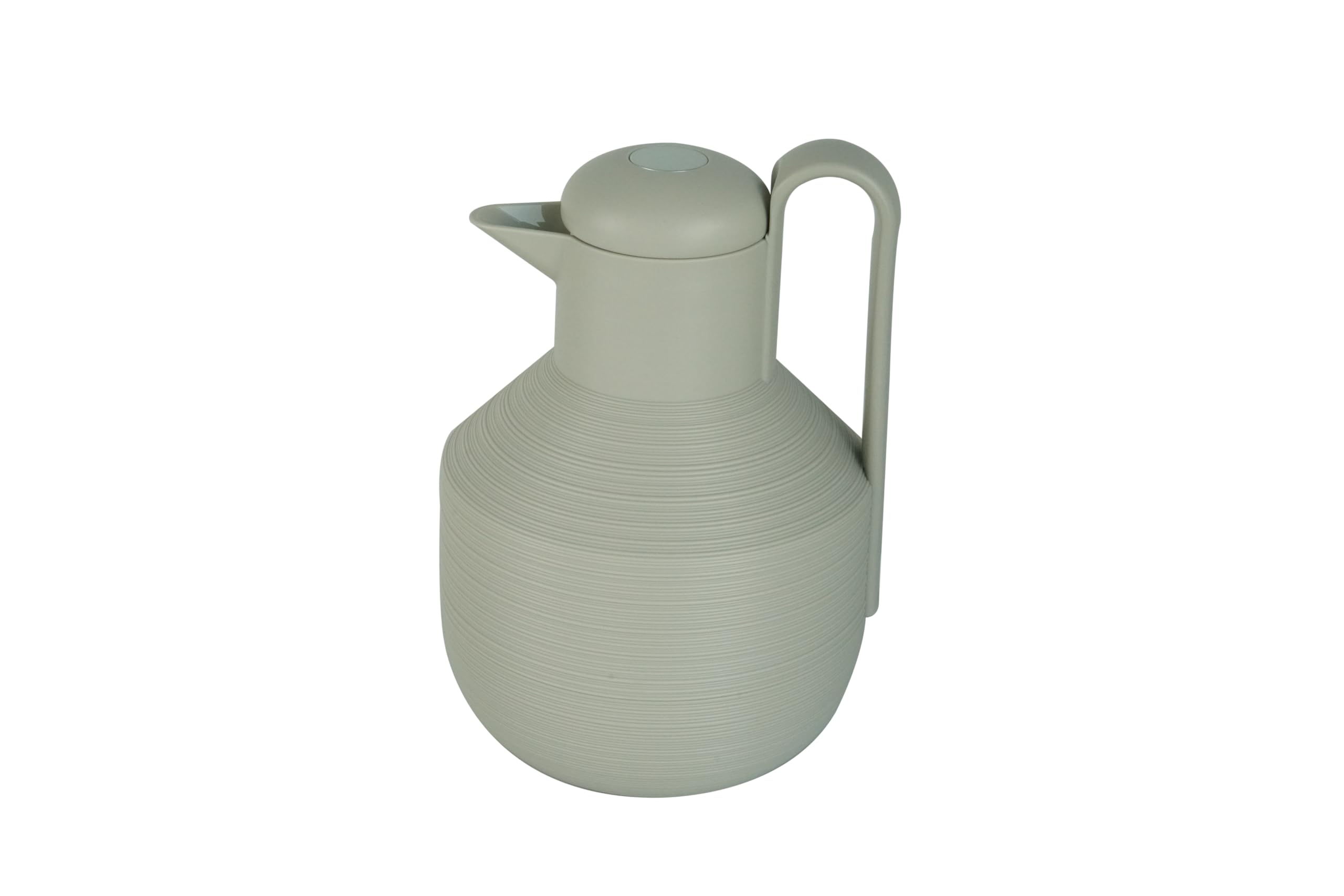 Regal by Ripple 1.0L Insulated Flask – Vacuum Jug with Glass Liner – Hot & Cold Beverage Server – Modern Minimalist Design – Beige/White/Grey Options – ROSPH-10 (Light Gray)