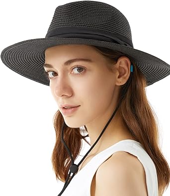 Women's sun hat with strap Clearance