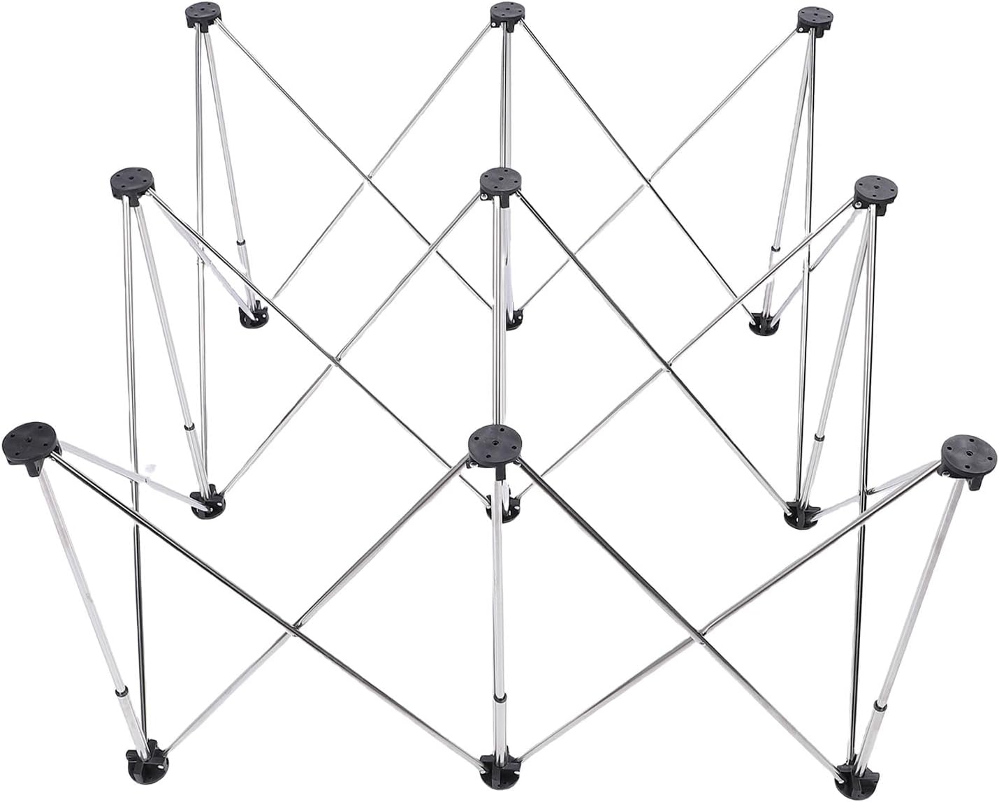 Luqeeg 9 Legs Spider Leg Workbench Stainless Steel Stand 900 kg Load Capacity Multi Function Telescopic Folding Table with Portable Storage Bag for Carpentry, Construction, Cutting