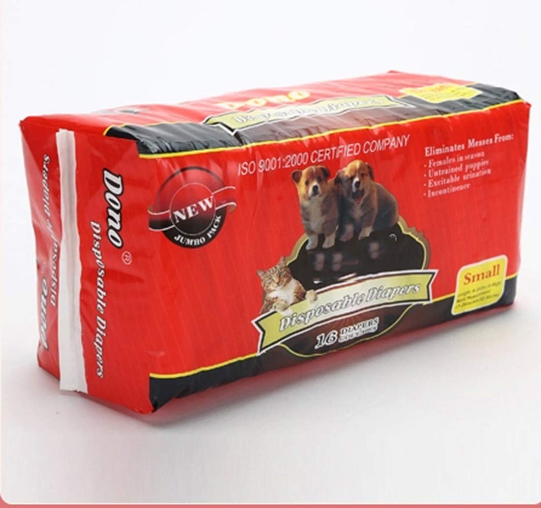 Suministros para Mascotas Pañales Desechables de 10 Hojas Espesar Agua Absorber Pañales para Mascotas para Perros Mujer Perro Incontinencia Pantalones