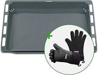 Zestaw blachy do pieczenia Bosch 00574912 HEZ332003 460 x 375 mm z 2 silikonowymi rękawicami kuchennymi