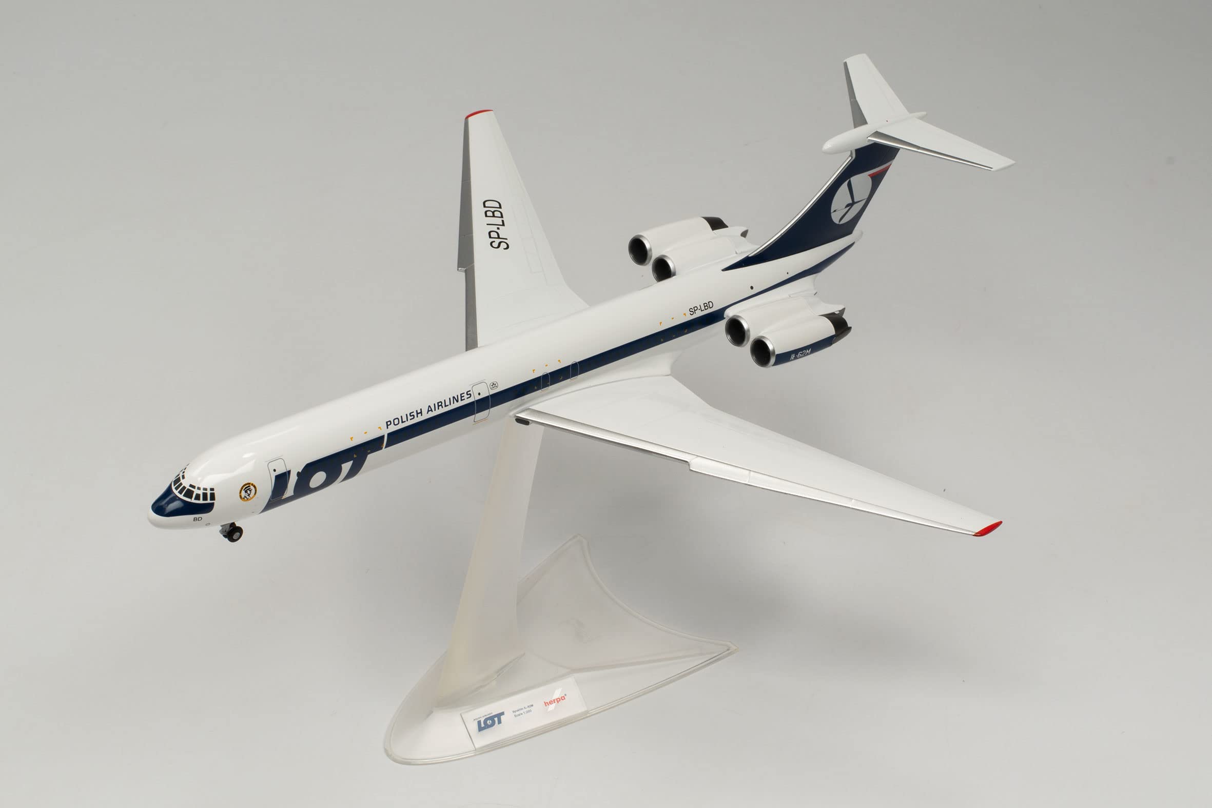 Amazon | herpa 飛行機 模型 LOT ポーランド航空 イリシン IL-62M SP