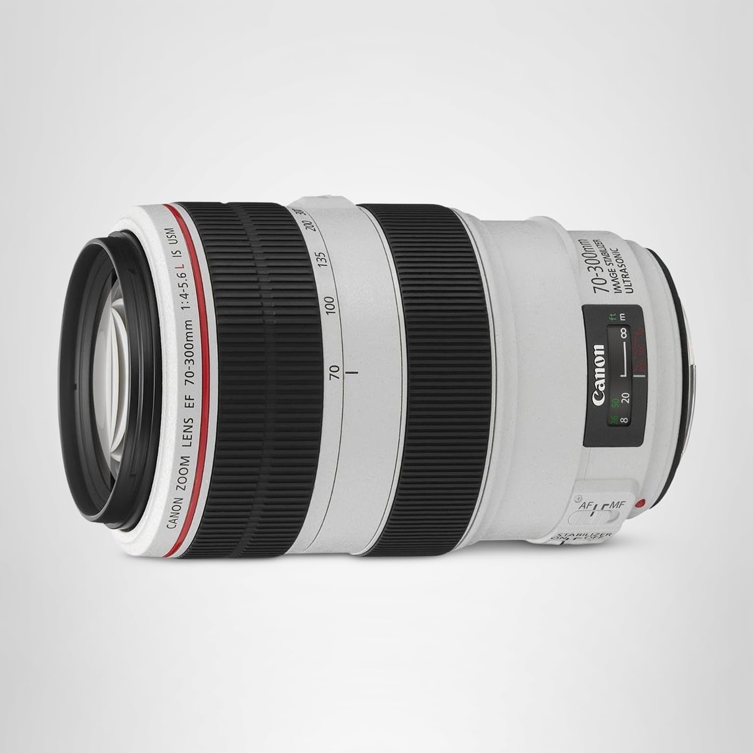 Canon 4426B005AA EF 70-300 f/4-5.6L IS USM Lens, Black/White