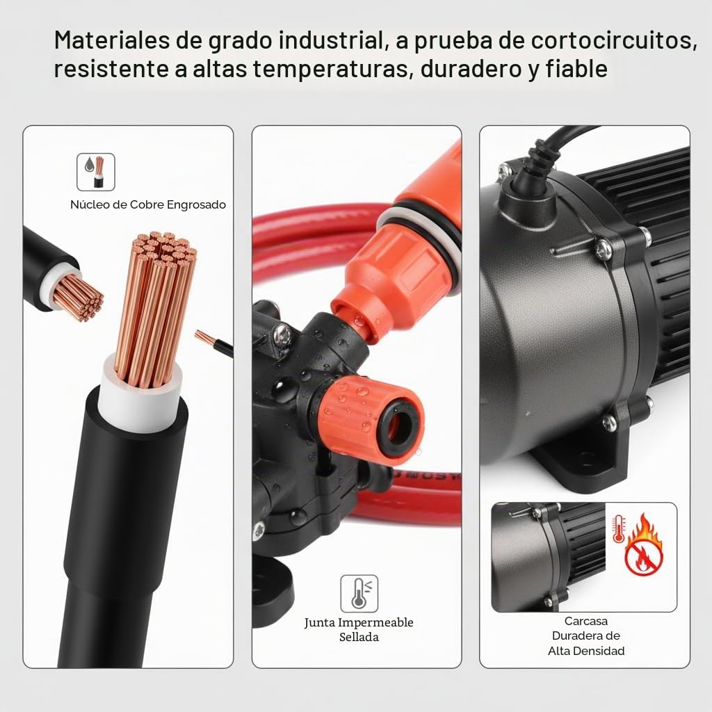 130PSI 12 V alta presión lavadora eléctrica máquina de limpieza bomba de agua pistola de pulverización disparador kit de lavado para coche caravana yate jardín