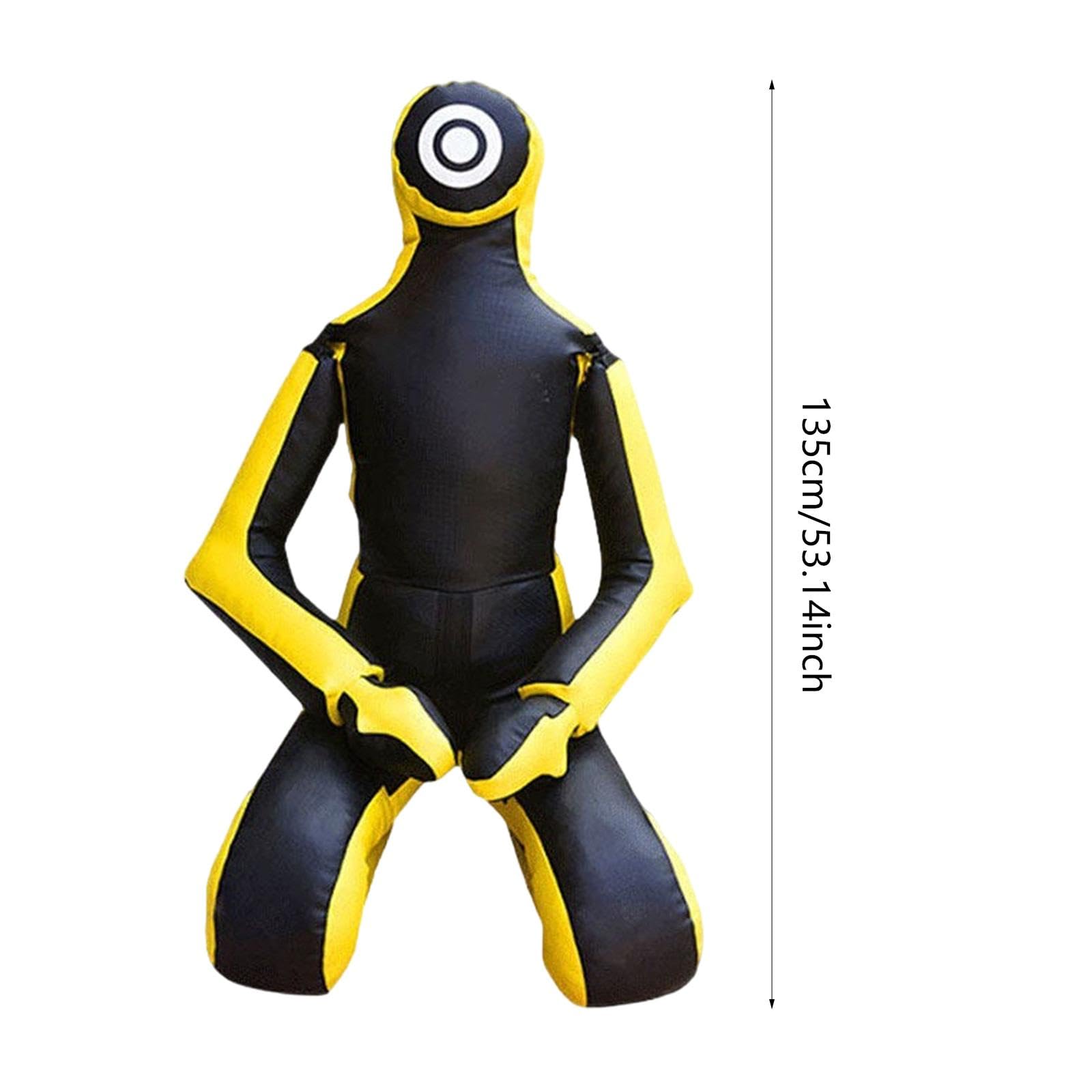 Yiju Wrestling and Grappling Dummy for MMA Training and Jiu, Yellow 53 inch