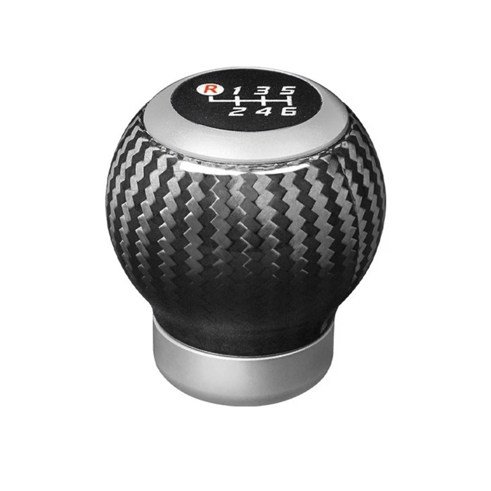 XEXJHQQ Gear Stick Knob for Toyota for GR86 for Subaru for BRZ Carbon Fiber Shift Knob Replacement Gear Lever Console Trim Interior Accessories(2022-2025 Silver)