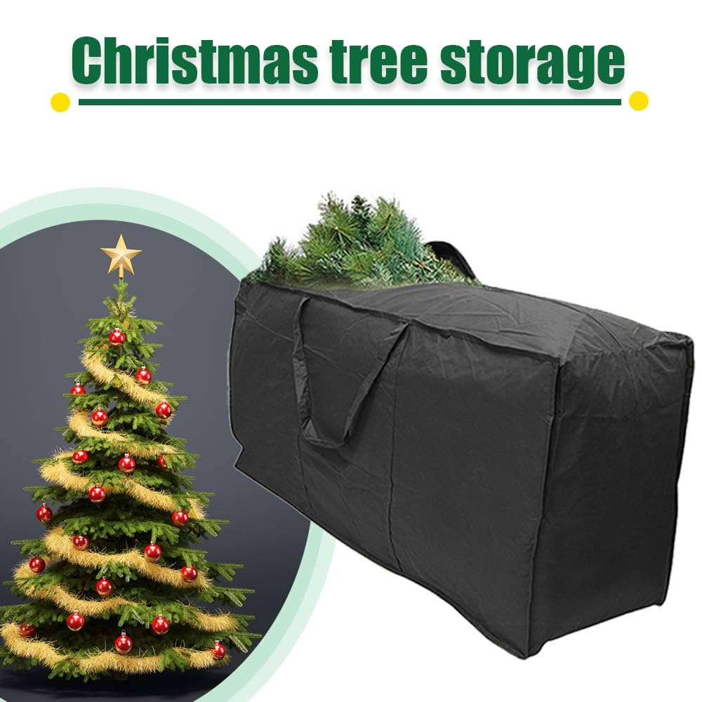 AMERTEER Garden Furniture Cushion Storage Bag Outdoor Cushion Storage Bag Outdoor Heavy Duty Waterproof Cover Patio Dustproof Christmas Tree