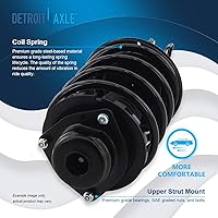 Vista 1584 de Detroit Axle - Kit de suspensión delantera de 10 piezas para Chevy Aveo Aveo5 Pontiac G3 Wave 2 Ready Struts Assembly 2 Enlaces de barra