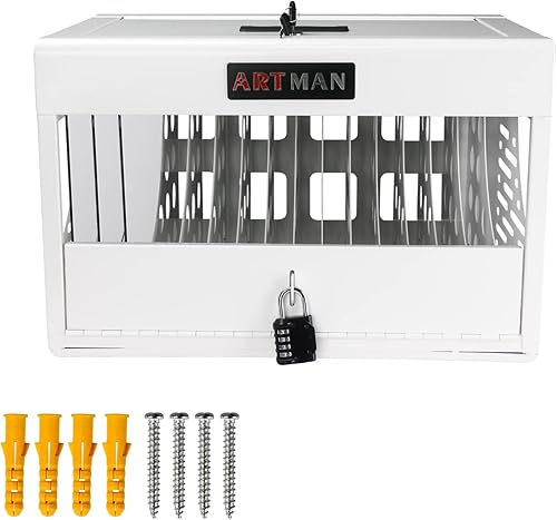 Miniatura 5 de Leavader Carro de carga para 16 dispositivos, gabinete portátil de carga y almacenamiento para iPads, tabletas, Chromebooks y computadoras