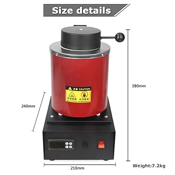 Gold Melting Furnace 1150u2103 /2102 U2109 Electric Digital Melting