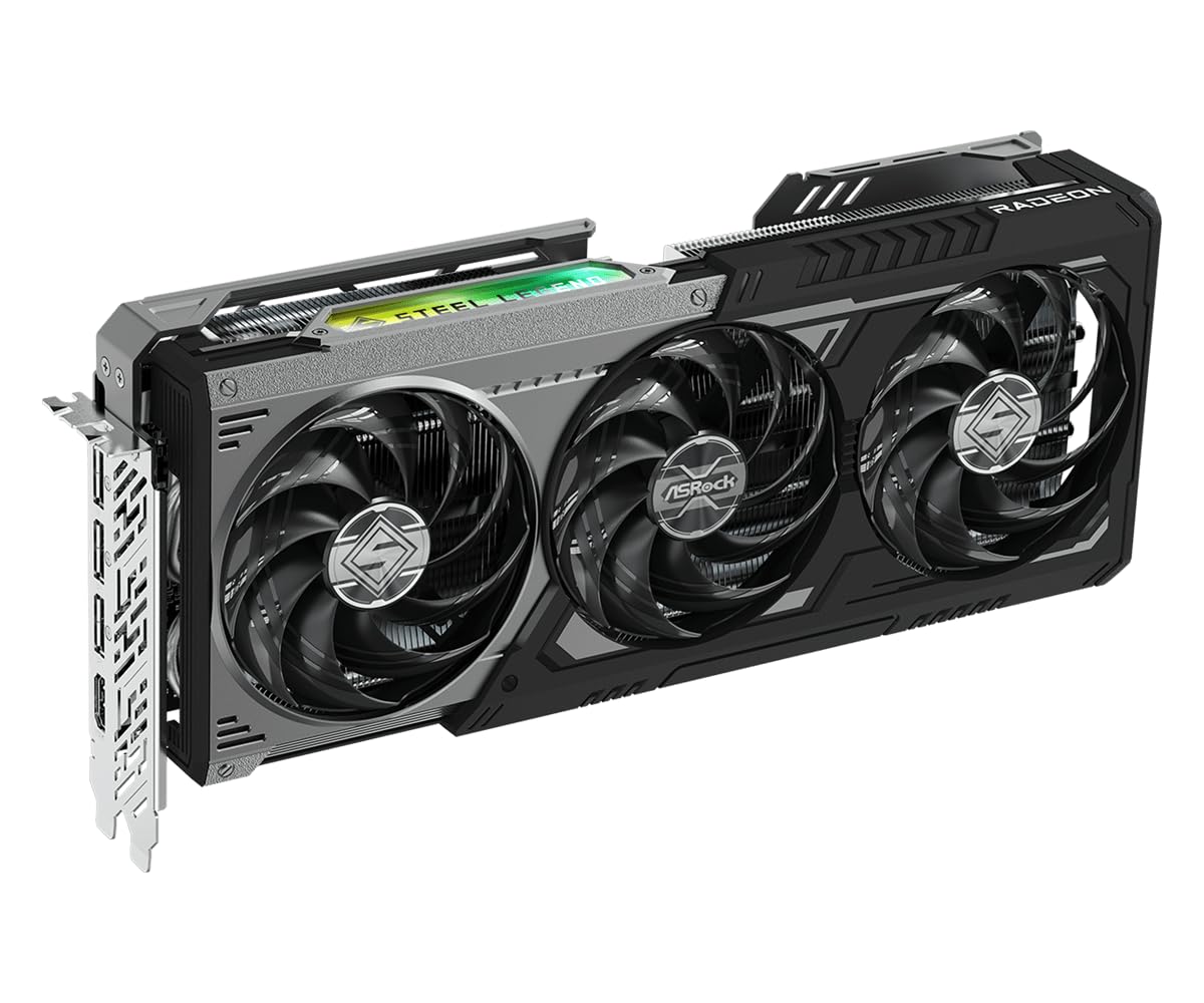 Amazon.com: ASRock Radeon RX 9070 GRE Steel Legend Dark 12GB OC