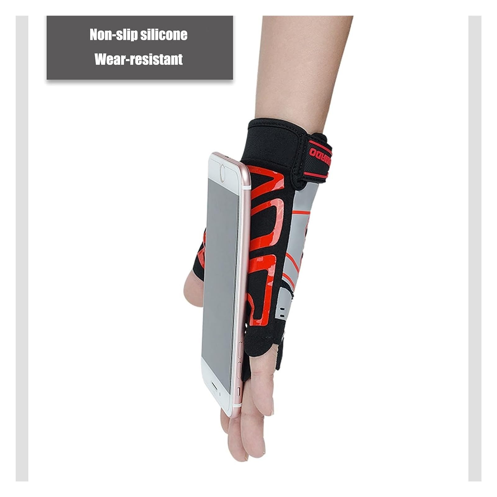 Guanti da guida senza dita, Guanti sportivi, Guanti mezze dita, Guanti da palestra Guanti imbottiti for sollevamento pesi Guanti da allenamento for uomini e donne Guanti di protezione mezze dita trasp