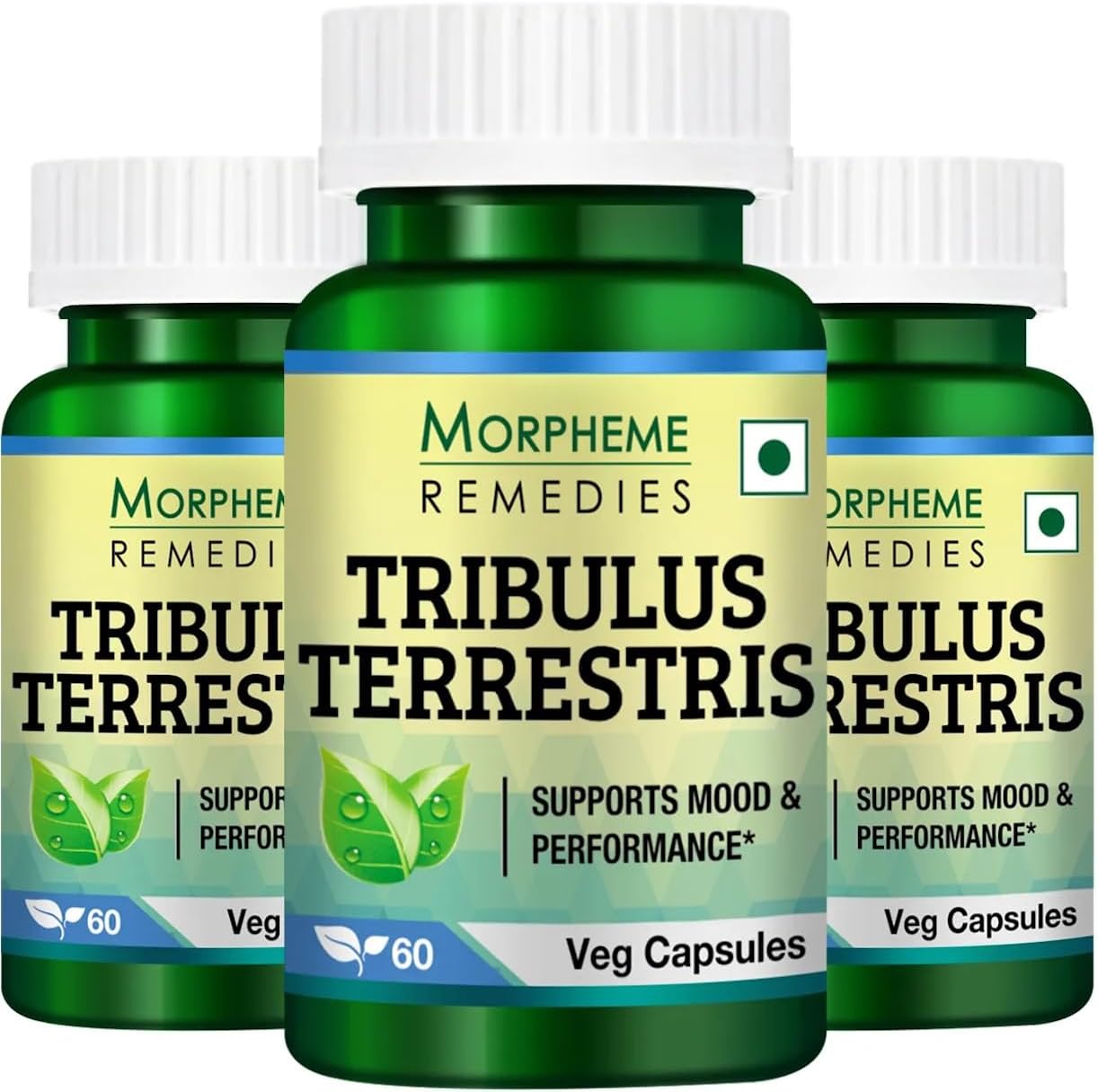 Tribulus Terrestris 500mg Extract - 60 Veg Caps - 3 Bottles