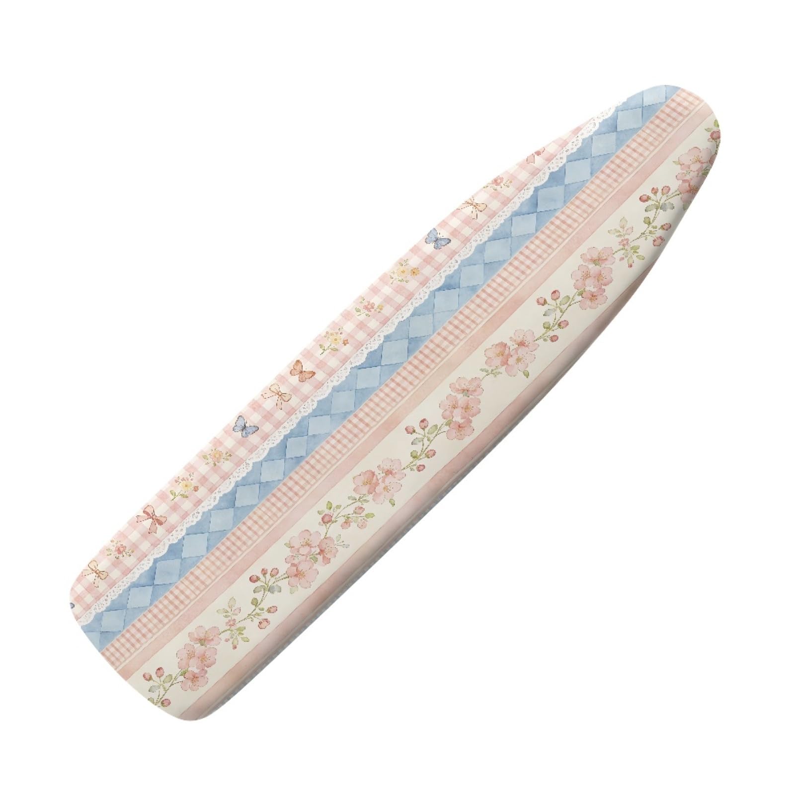 Elasticated Ironing Board Covers 125 X 45 Blue Geometry Universal iron board covers and Padding,Adjustable Fastener,Durable,Washable,Easy to Install,Slip-resistant and heat-resistan
