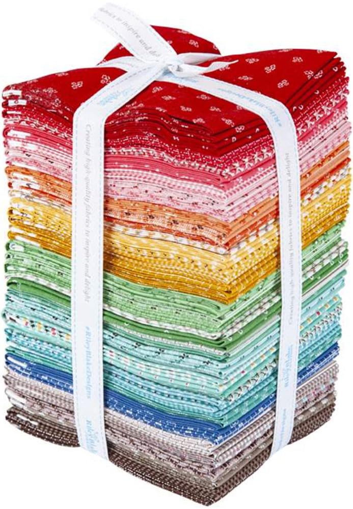 Riley Blake Precut Fabric Prim Fat Quarter Bundle, 42 Pcs.
