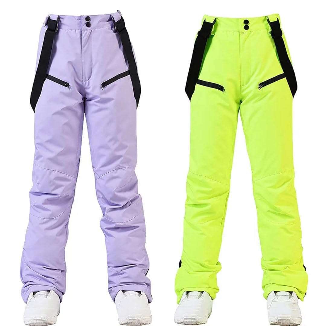 Modne spodnie narciarskie mężczyźni kobiety wiatroszczelne spodnie śnieżne zimowe spodnie snowboardowe podwiązki
