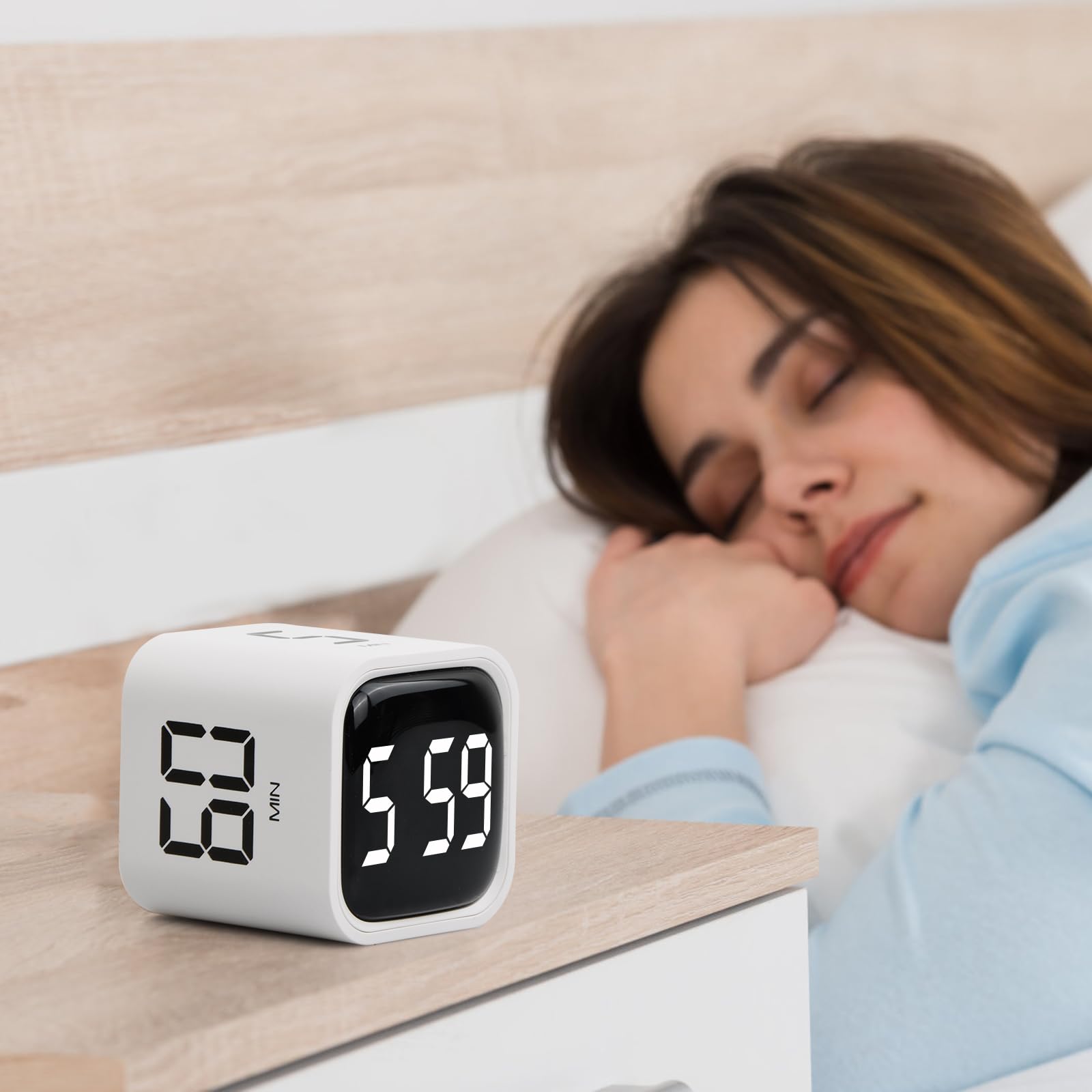 Digital Cube Timer, Pomodoro Timer Schwerkraft-Sensor ABS Würfel, Digitale Sanduhr für Zeitmanagement, Eieruhr und Küchentimer Digital, ADHS Hilfsmittel Kinder Kurzzeitwecker Küche,Lernen Arbeit Sport