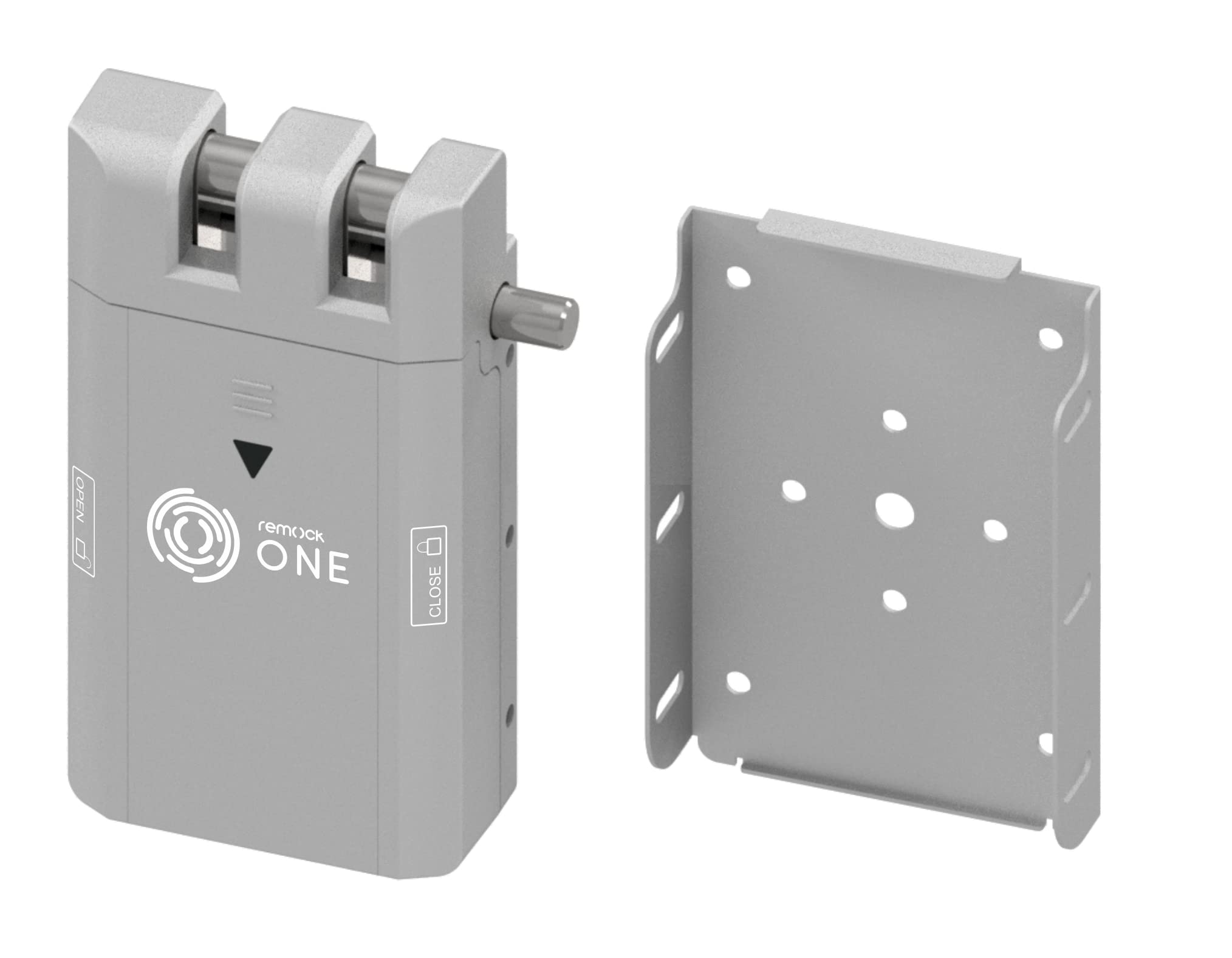 Remock ONE Cerradura Invisible con Auto-cierre, en color Plata con 4 mandos a distancia. Antirrobo y anti okupas.