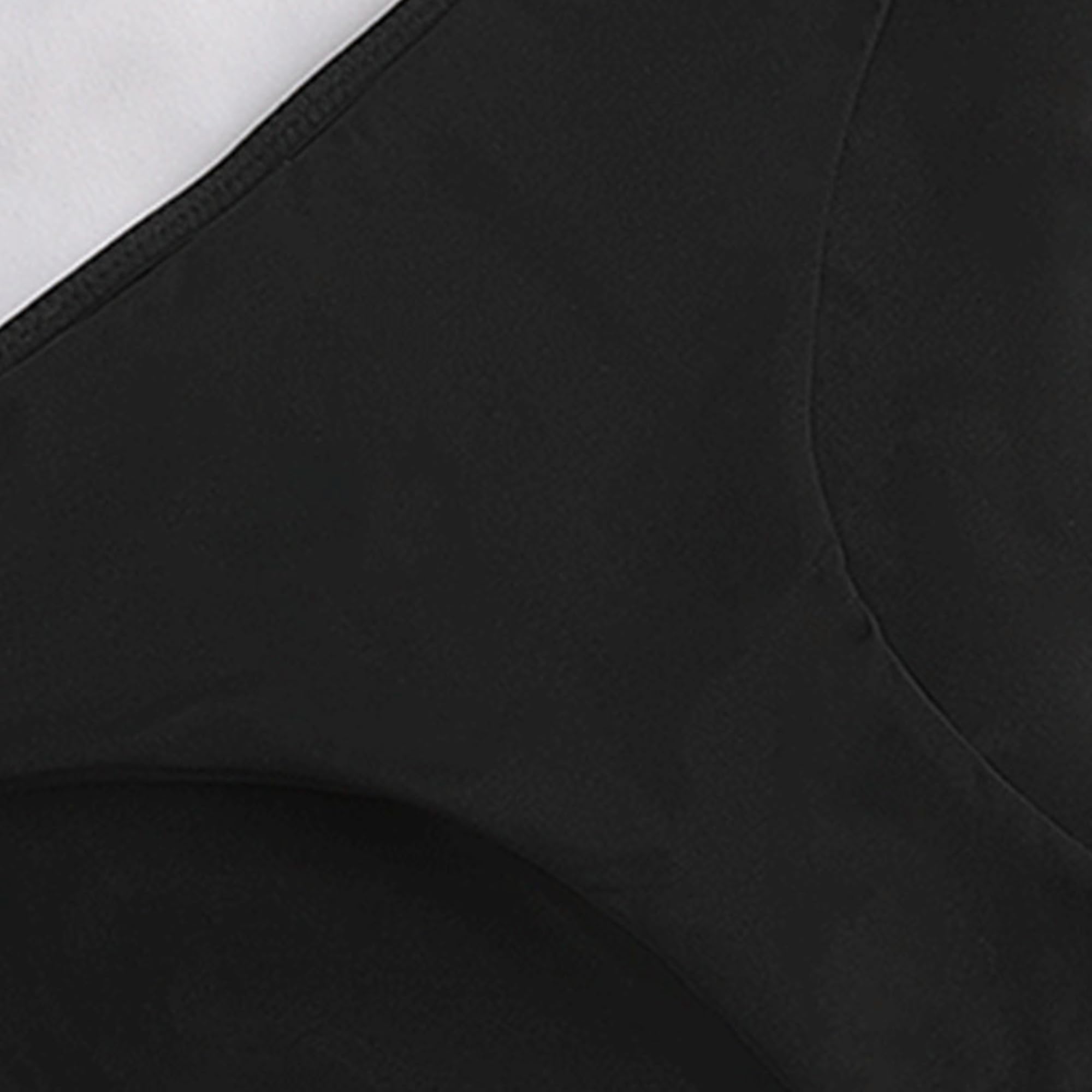 Slip da donna sottili, semplici, multicolore, traspiranti, in vita, tinta unita, in nylon, comodi e morbidi (nero, 5 pezzi, XL)