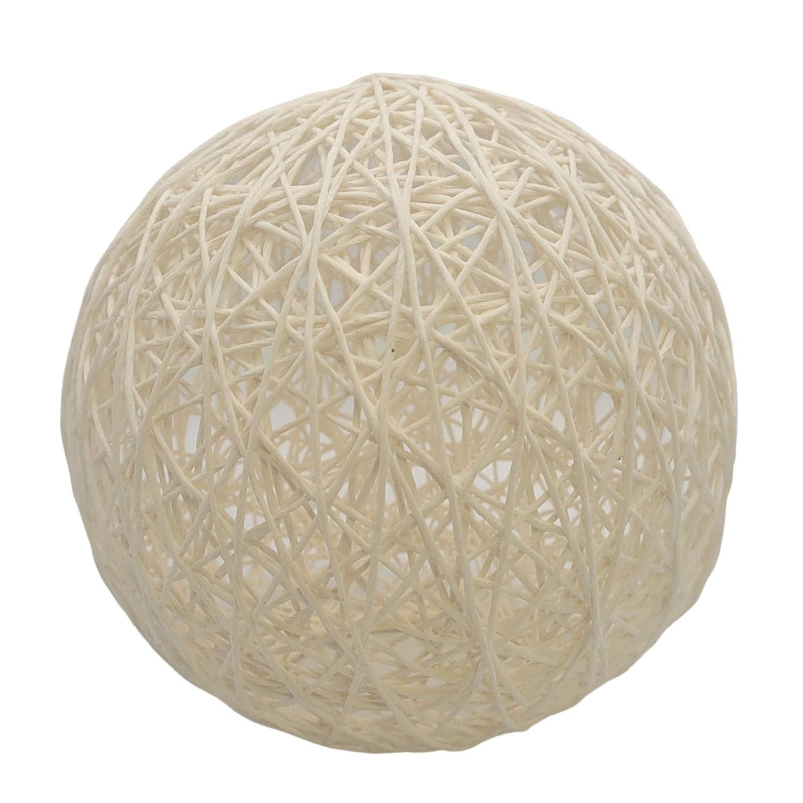 Woven Pendant Light Shade Lamp Cage Rattan Ball Lampshade for Farmer House White|Home & Garden|Lamps Lighting & Ceiling Fans|Lamp Shades-image-25