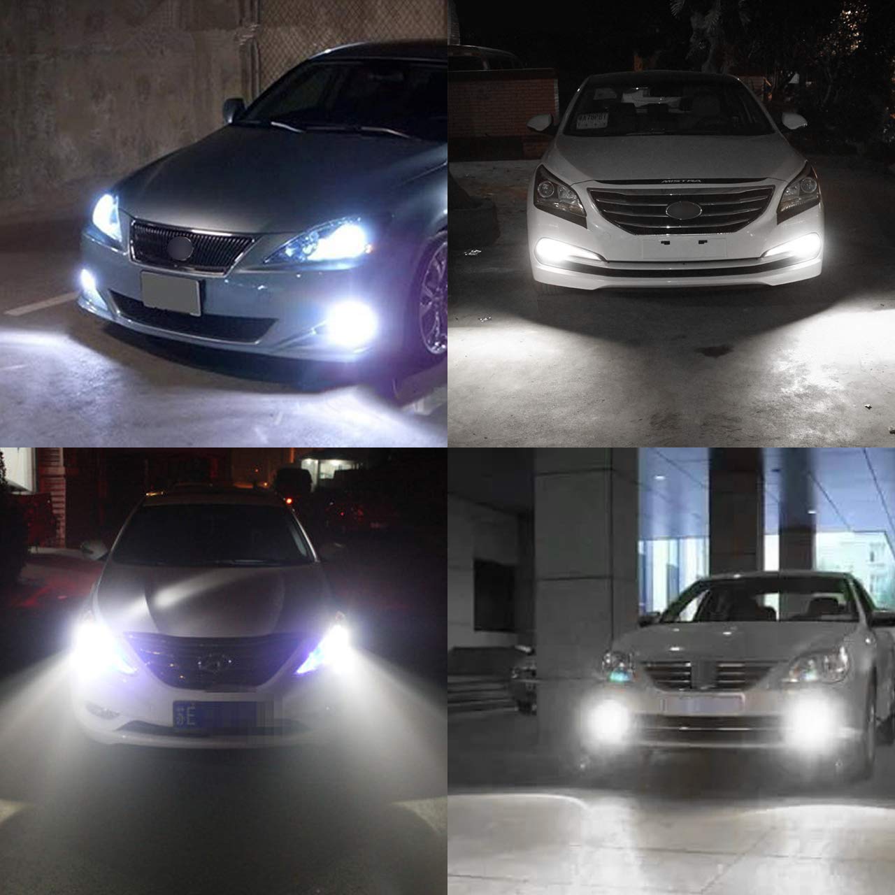 KATUR 2 szt. 900 lumenów H3 podstawa super jasne 3014 78SMD żarówki LED do jazdy dziennej ksenonowe białe 6000 K DC 12 V-24 V