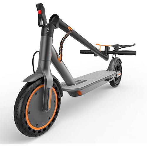 Maxshot Electric Scooter, 8.5" /10" /14" Tire, 16/19/22 Mph Top Speed, 12/16/21/27/28/49/50 Miles Long Range, Folding Escooter for Adults and Kids with Seat Bag, Dual Braking, Dual Suspension, App