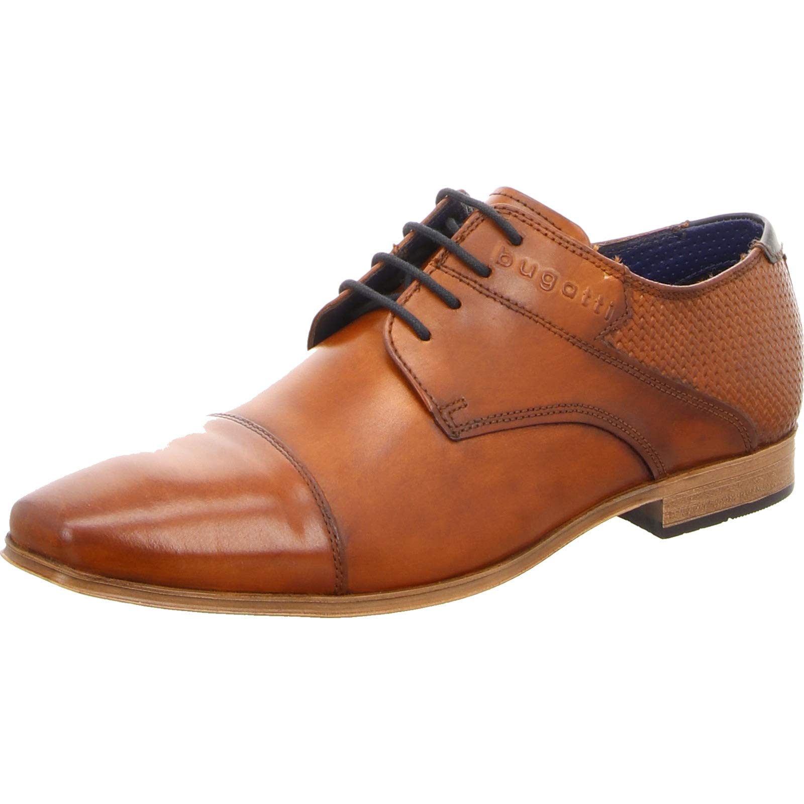 Bugatti 312420012100, Zapatos de Cordones Derby Hombre, coñac, 40 EU