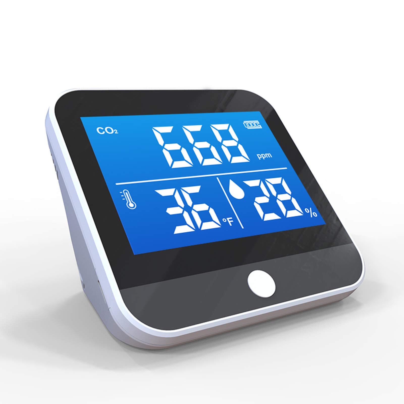 DM306C - Monitor de temperatura y humedad de CO2 portátil, detector multifuncional infrarrojo NDIR, para escritorio, hogar, herramientas de detección altamente precisas, eficiente