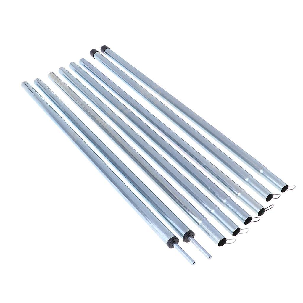 Perfeclan Arceau de Tente Mât de Bâche en Fer Pique Barre de Bâche pour Voile d'Ombrage pour Voile d'Ombrage, Piquet pour Bâches