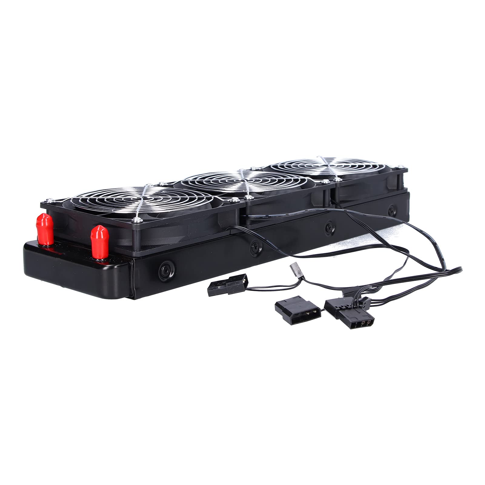 Radiador Enfriador de Agua de 360 ​​Mm con 18 Tubos, Intercambiador de Calor de Ventilador de Refrigeración Líquida de CPU de Alta Eficiencia, ABS/metal, 3 Ventiladores, Interfaz Grande de 4