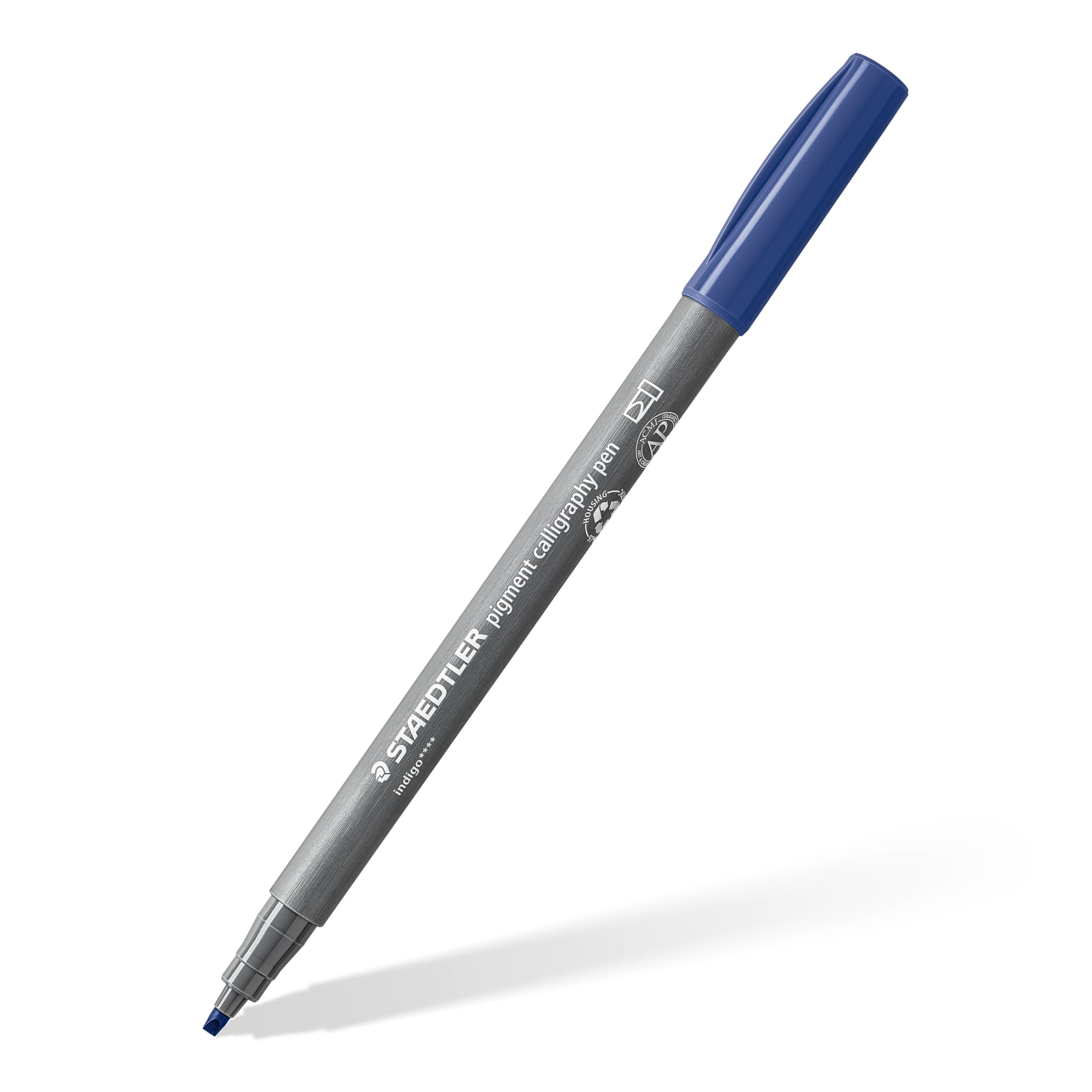 STAEDTLER 375-36 Pigment Arts Calligraphy Pen - Indigo (Box of 10), standard