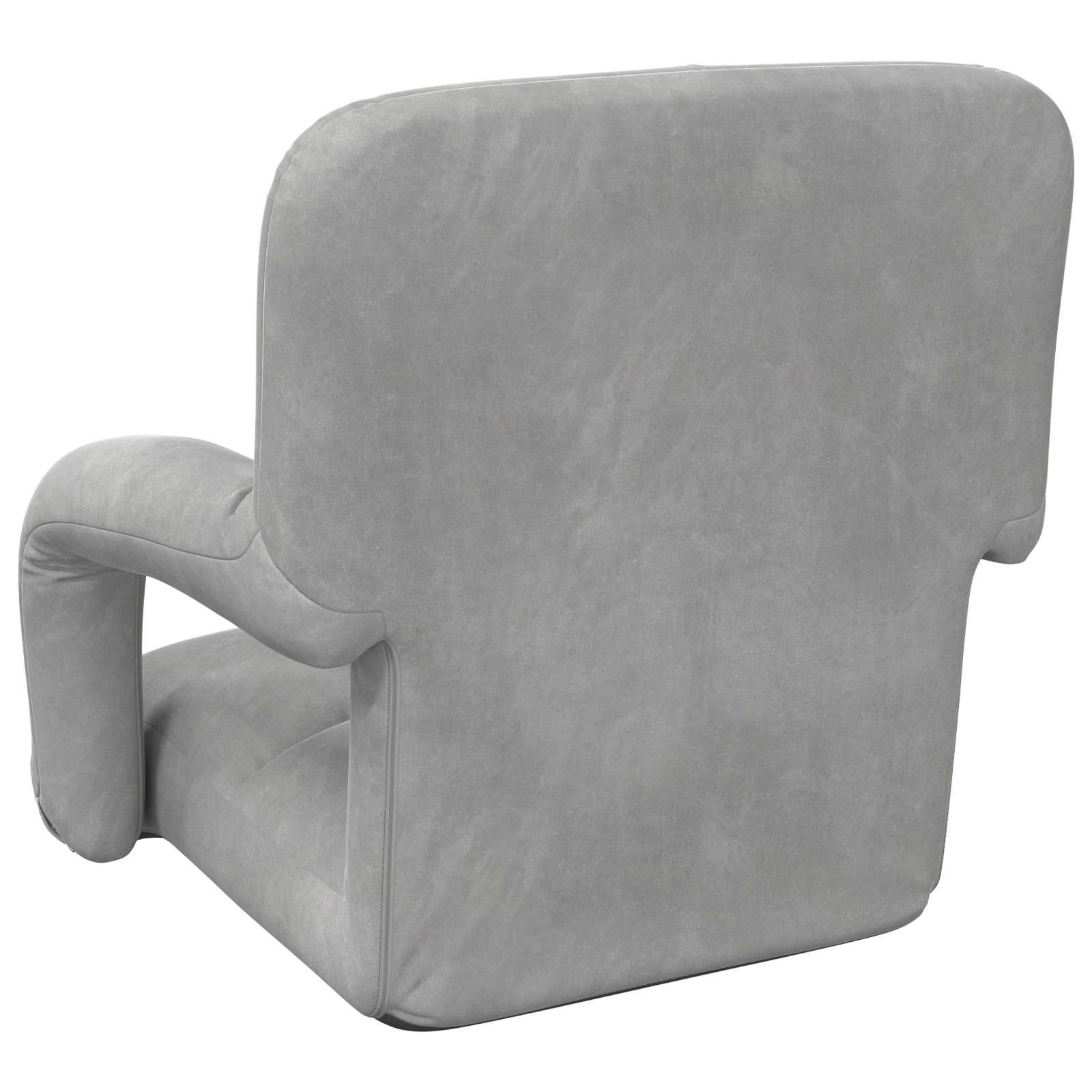 Krzesło podłogowe, jasnoszare, aksamitne, z regulowanym oparciem, 58 x 62 x 58 cm, tapicerowane i składane, ergonomiczny fotel podłogowy z podłokietnikami, do jogi, czytania, biura i gier